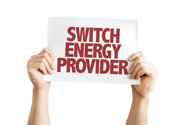 Switch energileverantör plakat — Stockfoto