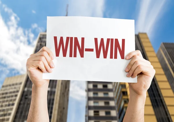 Win-Win-Plakat — Stockfoto