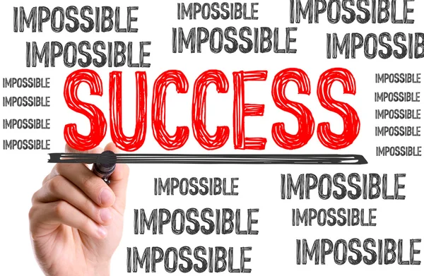 Hand mit Marker schreibend Text — Stockfoto