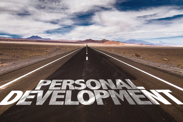 Personal Development written on road — Stock Photo, Image