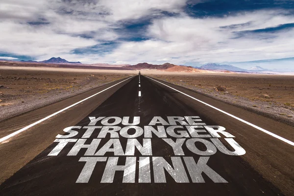 You Are Stronger Than You Think on road