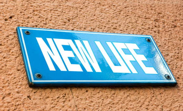 New Life blue sign — Stock Photo, Image