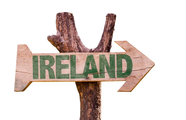 İrlanda ahşap işareti — Stok fotoğraf
