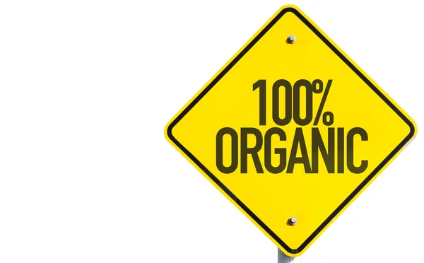 100% organiczne znak — Zdjęcie stockowe