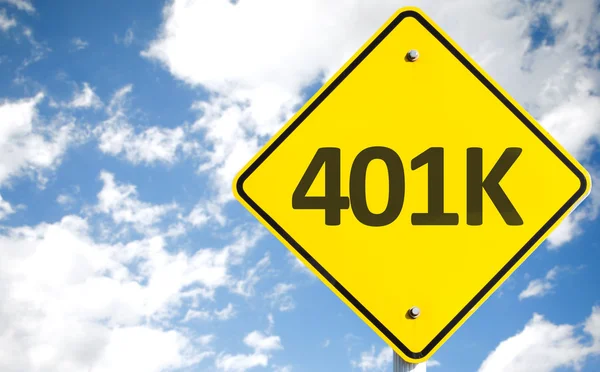 401k дорожній знак — стокове фото