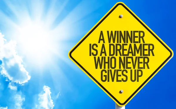 Um vencedor é um sinal de sonhador — Fotografia de Stock