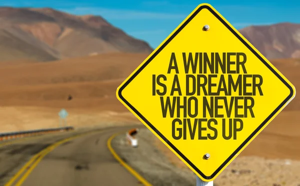 A Winner Is A Dreamer sign — Stock Photo, Image