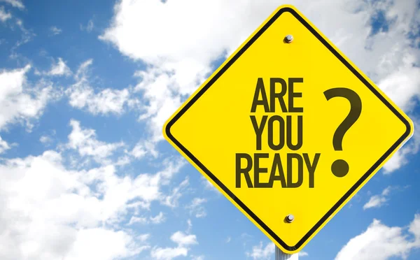 Are You Ready? sign — Stock Photo, Image