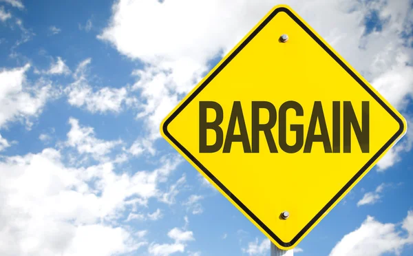 Bargain road sign — Stock Photo, Image