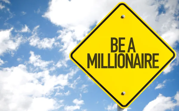 Be A Millionaire sign — Stock Photo, Image