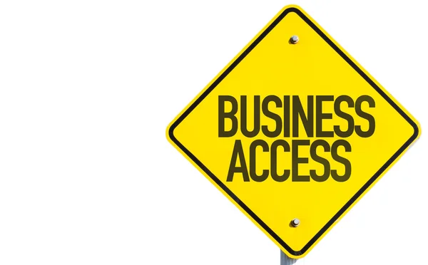 Señal de acceso empresarial — Foto de Stock