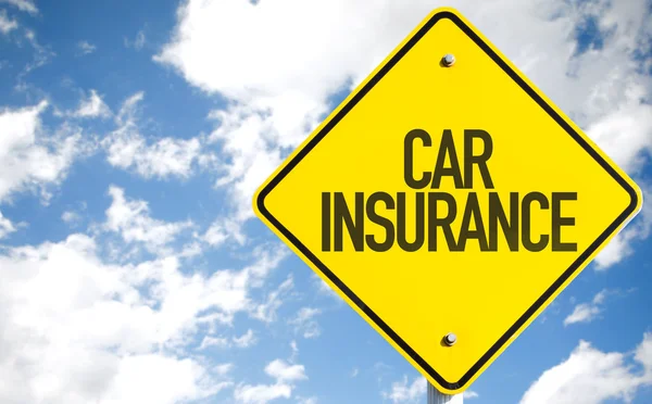 Auto verzekering teken — Stockfoto