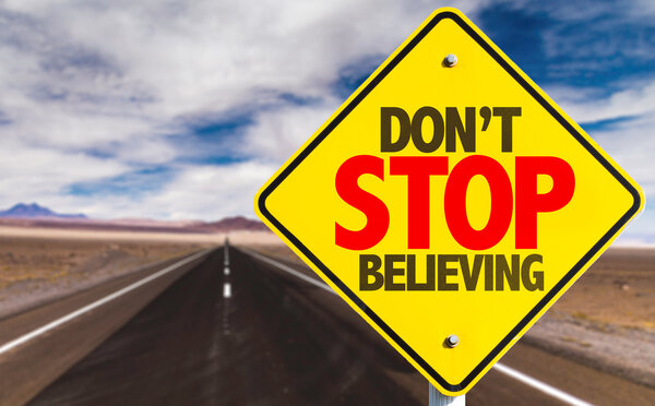 Don 't Stop Believing sign
