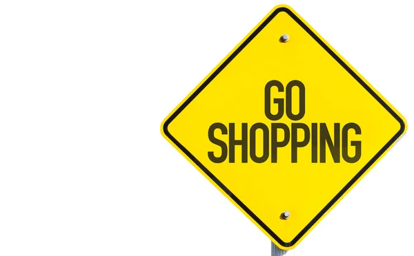 Go Shopping Schild — Stockfoto