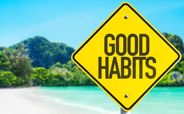 Bom sinal de hábitos — Fotografia de Stock