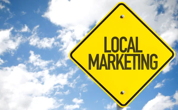Lokale Marketing teken — Stockfoto