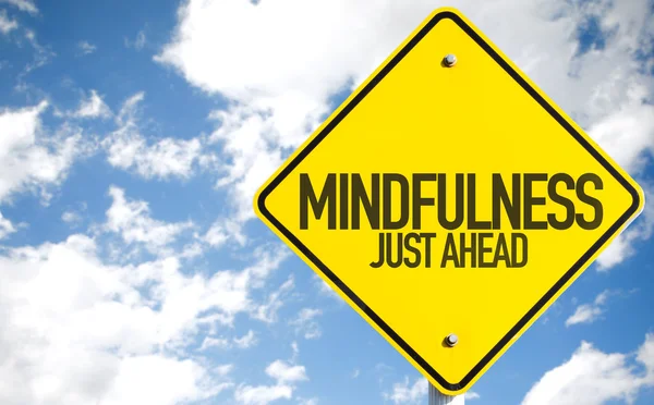Mindfulness ilerde işareti — Stok fotoğraf
