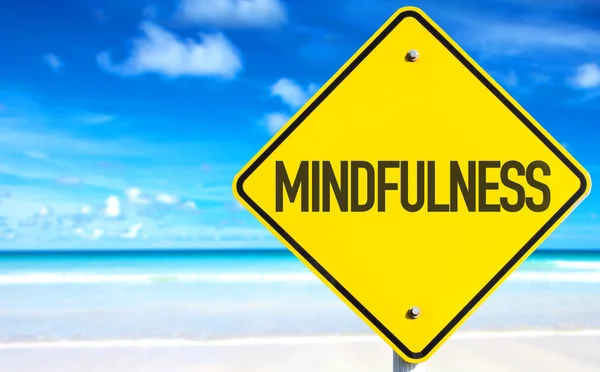 Sinal de texto Mindfulness — Fotografia de Stock