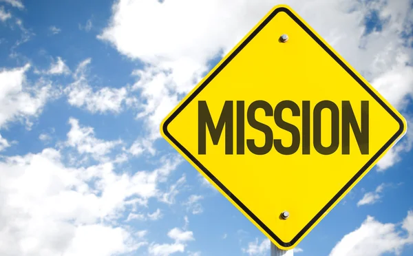 Mission text sign — Stock Photo, Image