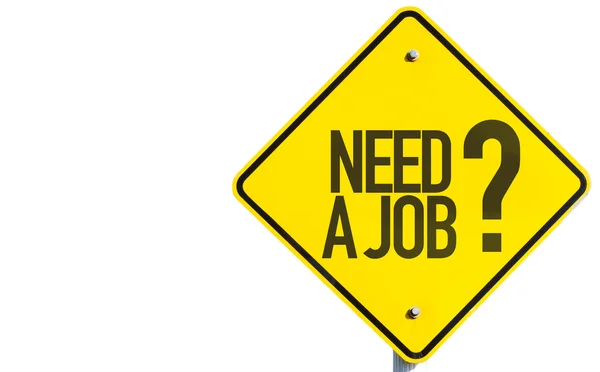 Bir işe ihtiyacım var? işareti — Stok fotoğraf