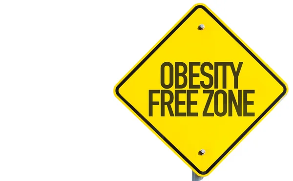 Obesity Free Zone sign — Stock Photo, Image