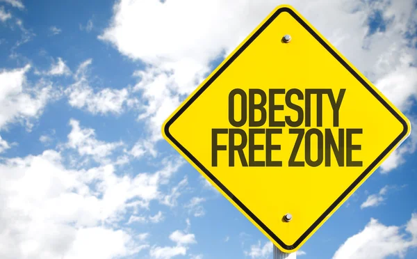Panneau Zone libre d'obésité — Photo