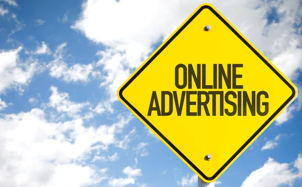 Online Advertising tecken — Stockfoto