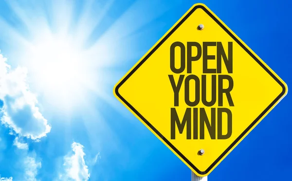 Open Your Mind tecken — Stockfoto