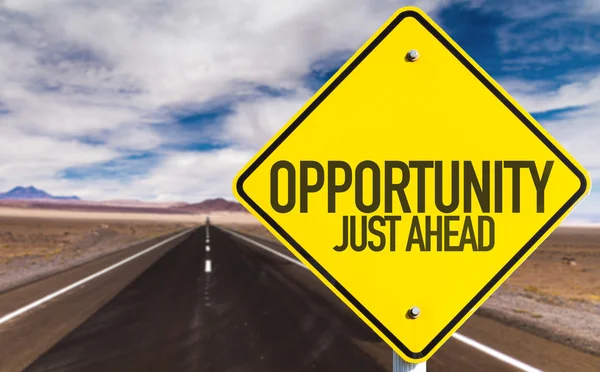 Opportunity Just Ahead sign — Stock Photo, Image