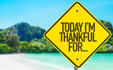 Bugün işareti Im Thankful For...