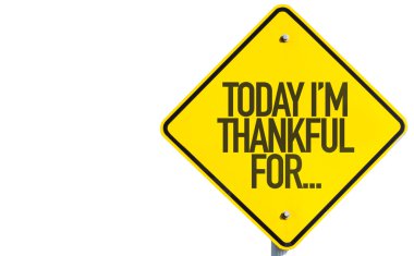 Bugün işareti Im Thankful For...