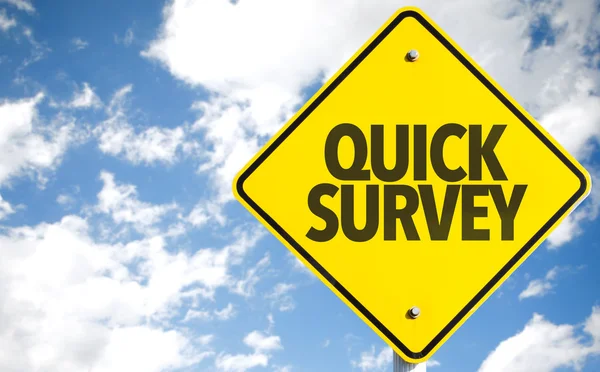 Quick Survey sign — Stock Photo, Image