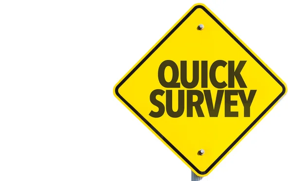 Quick Survey sign — Stock Photo, Image