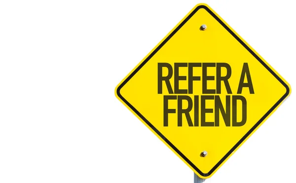 Refer a Friend sign — Stock Photo, Image