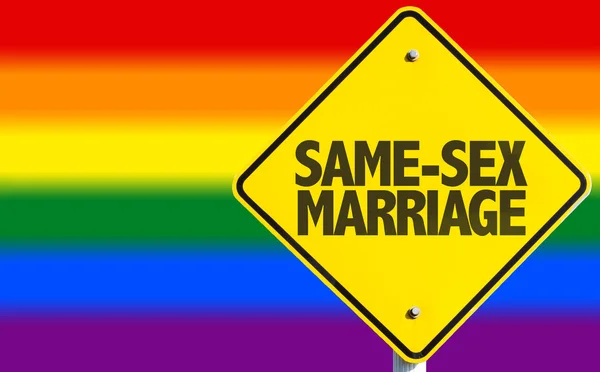 Zeichen der gleichgeschlechtlichen Ehe — Stockfoto