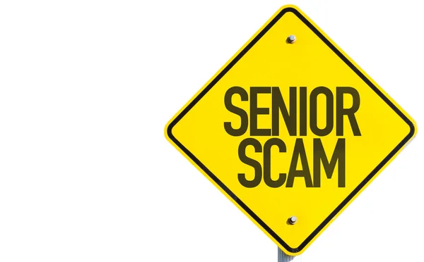 Scam Senior sinal — Fotografia de Stock