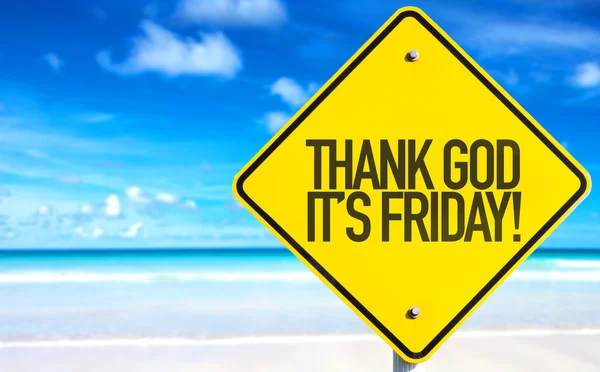 Thank God It's Friday sign — Stock Photo, Image