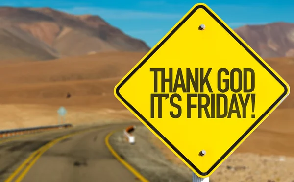 Thank God It's Friday sign — Stock Photo, Image