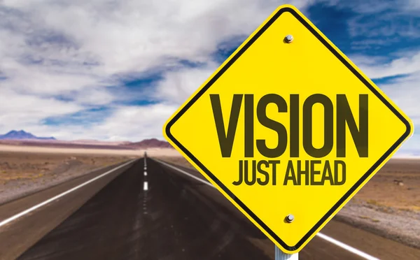 Vision Just Ahead segno — Foto Stock