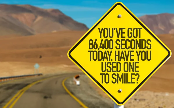 You've Got 86,400 Seconds Today sign — Stock Photo, Image