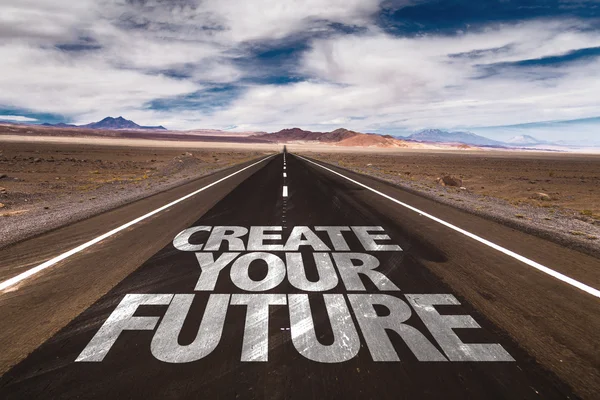 Create Your Future on road — Stock Photo, Image