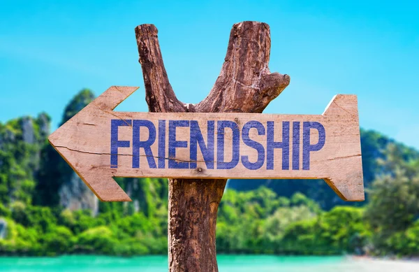 Friendship wooden arrow — Stock Photo, Image