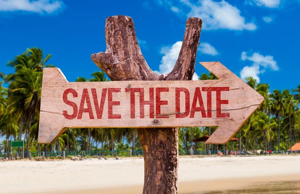 Save the Date arrow — Stock Photo, Image