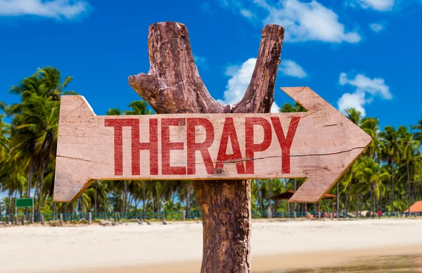 Therapy wooden arrow — Stock Photo, Image