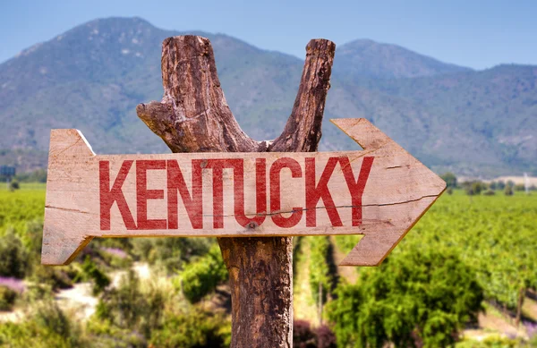 Kentucky drewniany znak — Zdjęcie stockowe