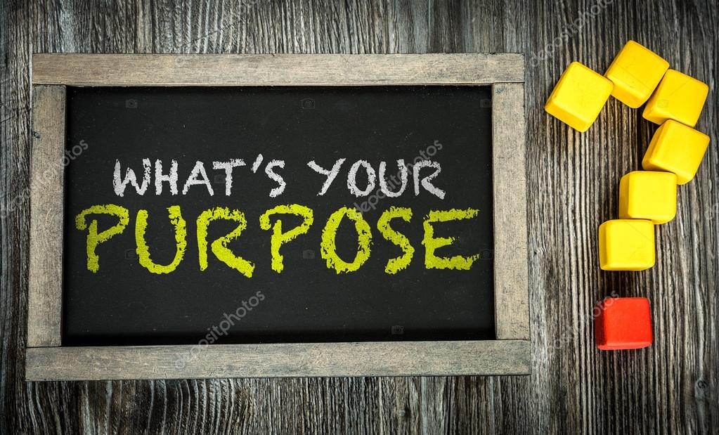 Whats Your Purpose? on chalkboard Stock Photo by ©gustavofrazao 86576298