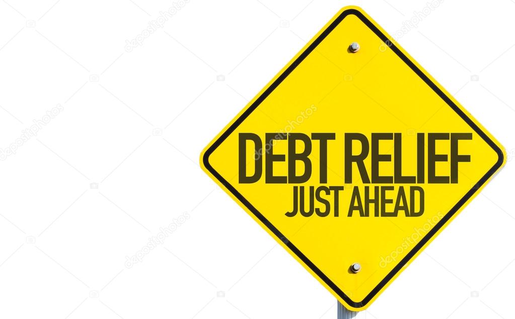 Debt Relief sign
