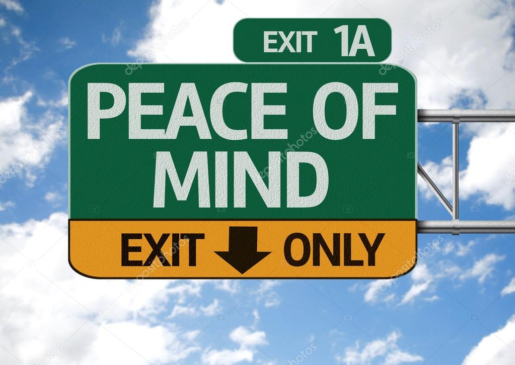 Peace of Mind road sign