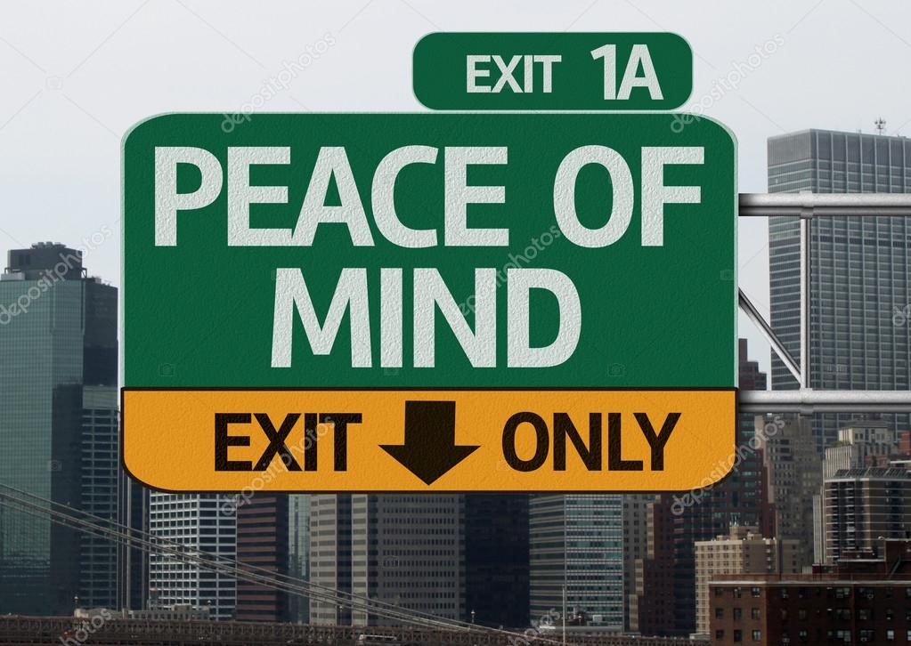 Peace of Mind road sign