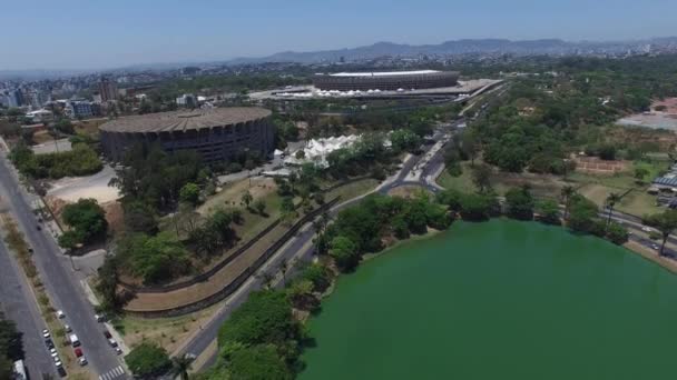 Lagoa da Pampulha Belo Horizonte — Stok video